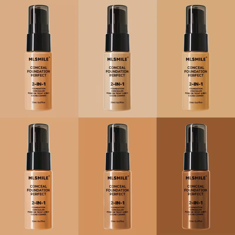 MLSMILE 2-in-1 Waterproof Liquid Foundation